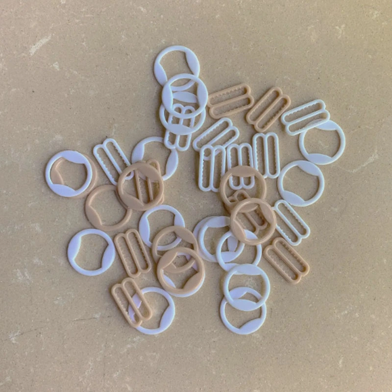 Latest Design Bra Strap Sliders Hooks and Rings Plastic Adjusters for Lingerie Making