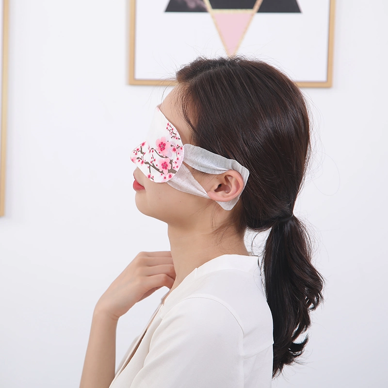 Black Pink Soothing Compress Hot Steam Eye Mask Charging Heat Eye Mask Hot for Sleep Eye Steam Warm Mask