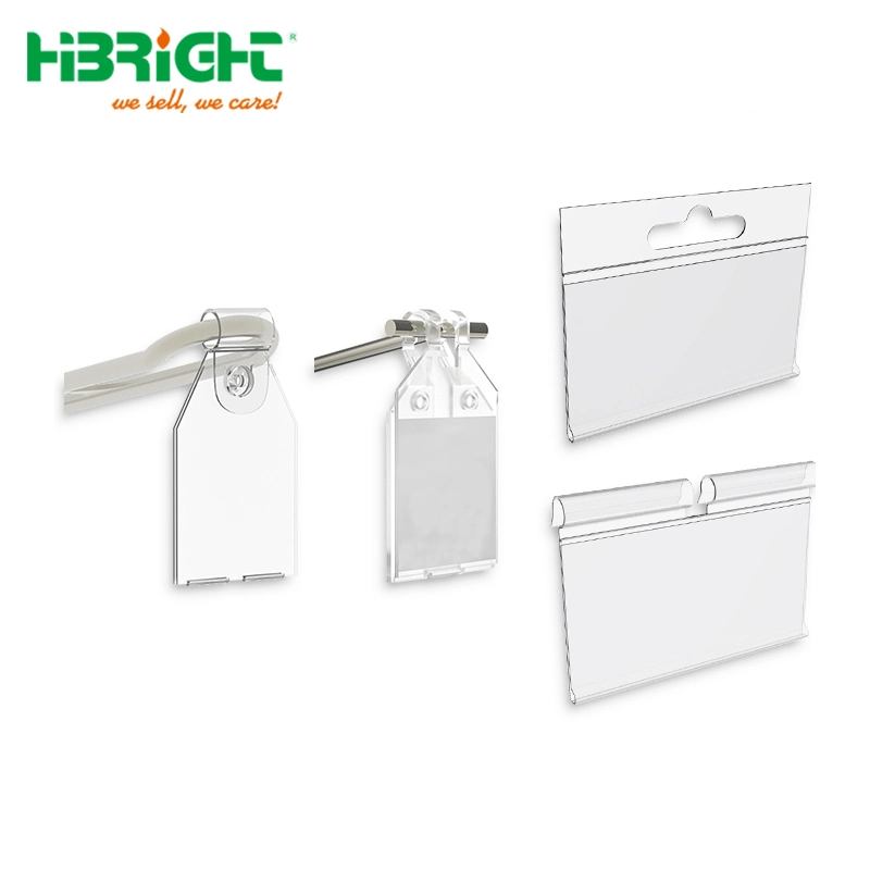 Supermarket Shelf Clear Plastic PVC Price Tag Holder/Plastic Profile Clip for Supermarket Shelf Price Display