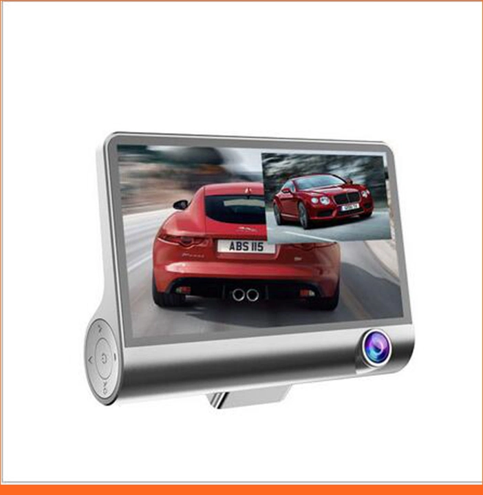 Car DVR 3 Cameras Lens 4.0 Inch Dash Camera Dual Lens with Rearview Camera Video Recorder Auto Dvrs Dash Cam