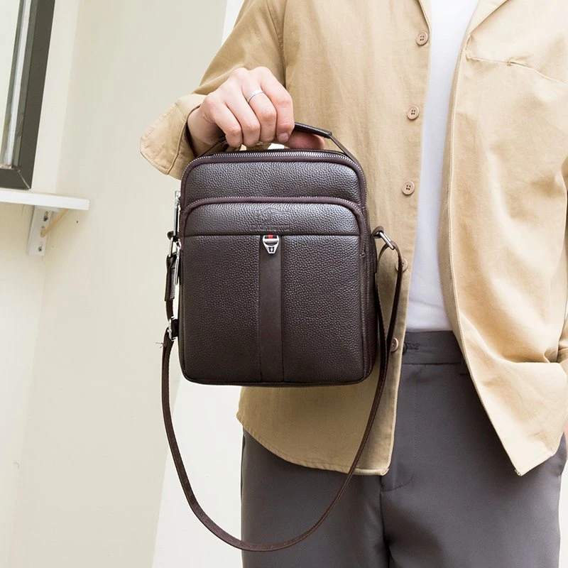 Zonxan High Quality A4 Business Men Office Bag Man Briefcase Handbag Shoulder Bags Luxury Laptop Briefcase Bag