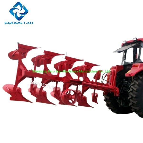 Working Width 1.2m 1lf-430 Hydraulic Flip Plow for 70-90HP Tractor Disc Plough Heavy Duty Paddy Grill Agricultural Machinery Filed Farm Rotary Plow