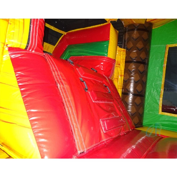 Wald Thema Bounce Haus Garten Kinder Springen Hüpfburg Aufblasbar Bouncer Combo mit Pool &amp; Wasserrutsche