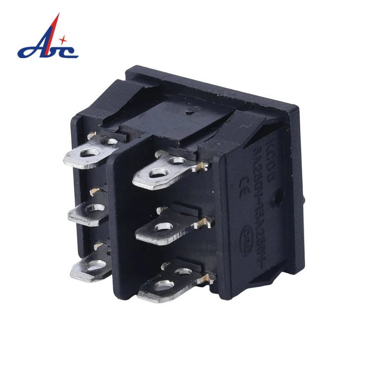 Electrical Switch Momentary Latching on off 2 Position Waterproof 6 Pin Dual Rocker Switch