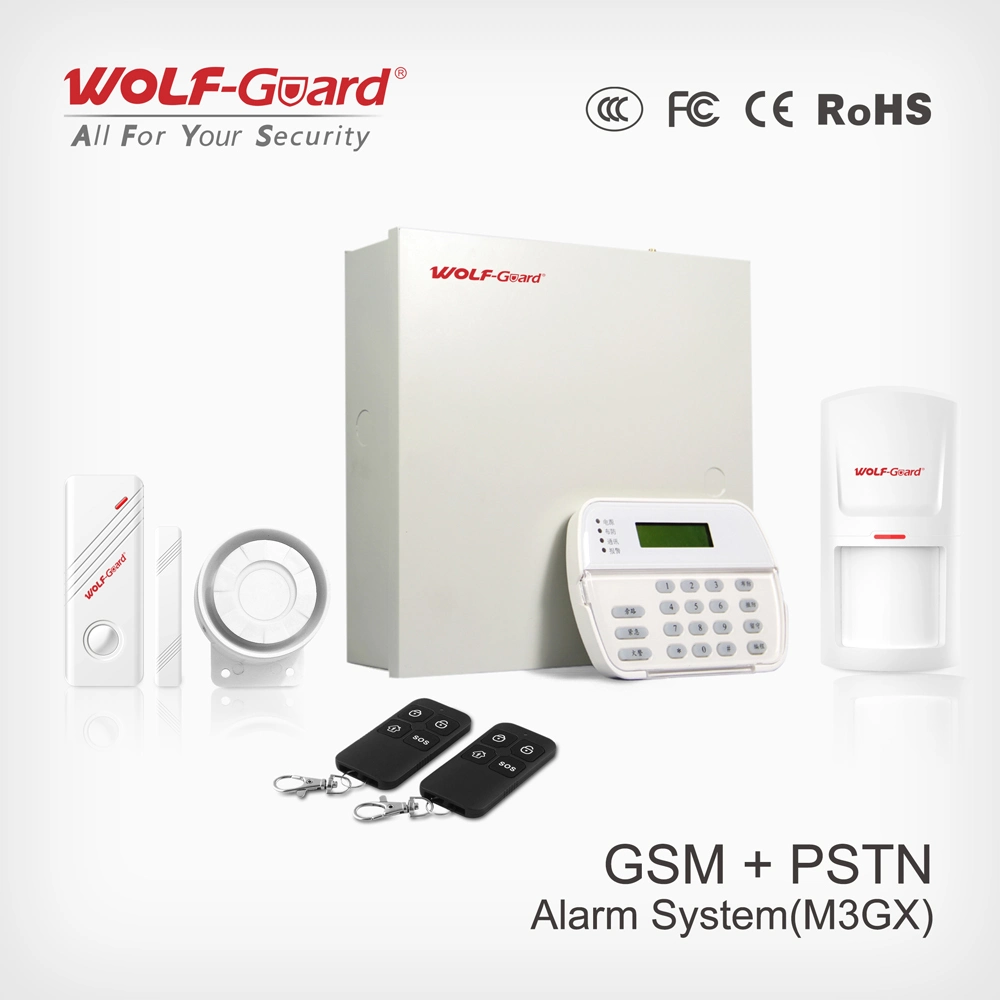 Antirrobos de red dual GSM llamadas PSTN/Centro de Monitoreo de Sistema de Alarma para