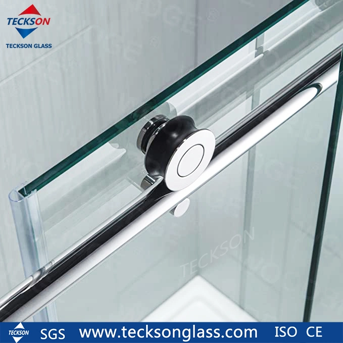 8mm 10mmdouble Sliding Shower Clear 66&quot; -72&quot; W X 76&quot; H Tempered Glass Door