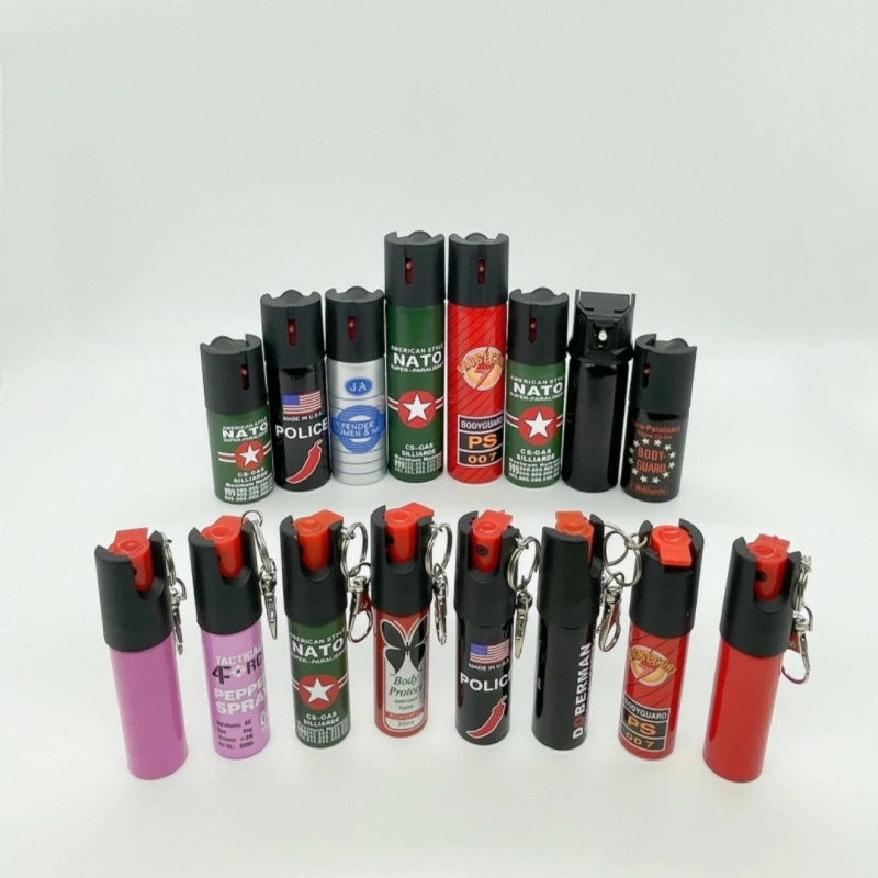 Custom Logo Stream Direct Spray 40ml 60ml 110ml 300ml 500ml Pepper Spray Bear Spray