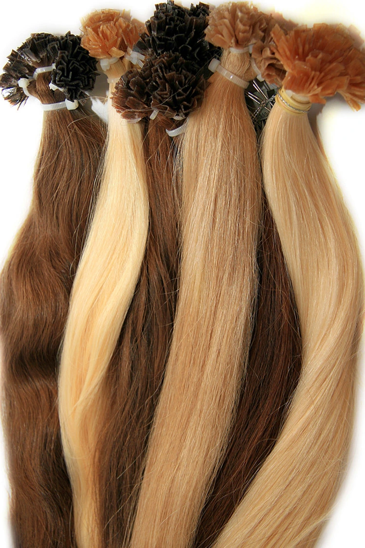 Wholesale/Supplier Nail Hair Extensions Keratin Tip Human Hair (AV-HE035)