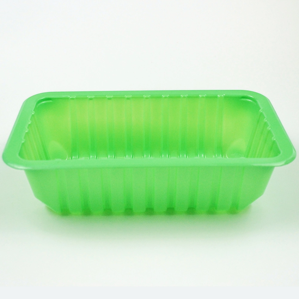 Colorful Disposable Plastic Food Container Heat Sealing PP Box for Meat, Fruit