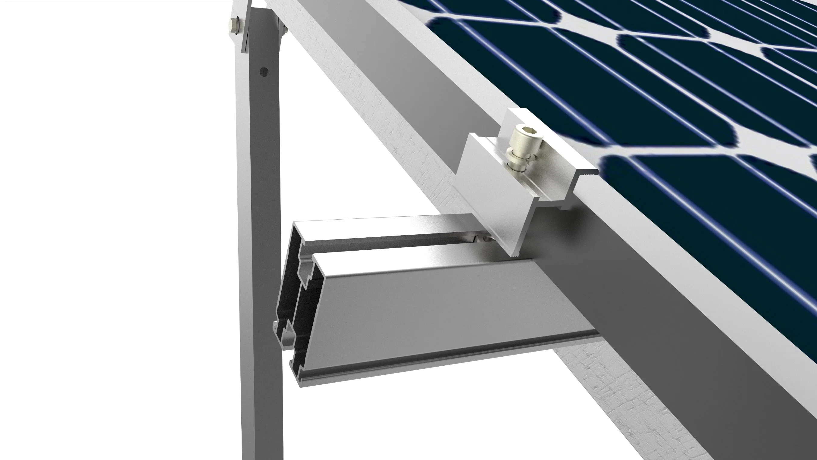 Galvanized Aluminum Metal Solar Panel PV Pole Mount Mounting Structure Support Bracket for Solar Mounting System