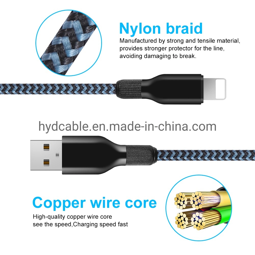 5V/2,1A USB datos Lightning iPhone cable cargador