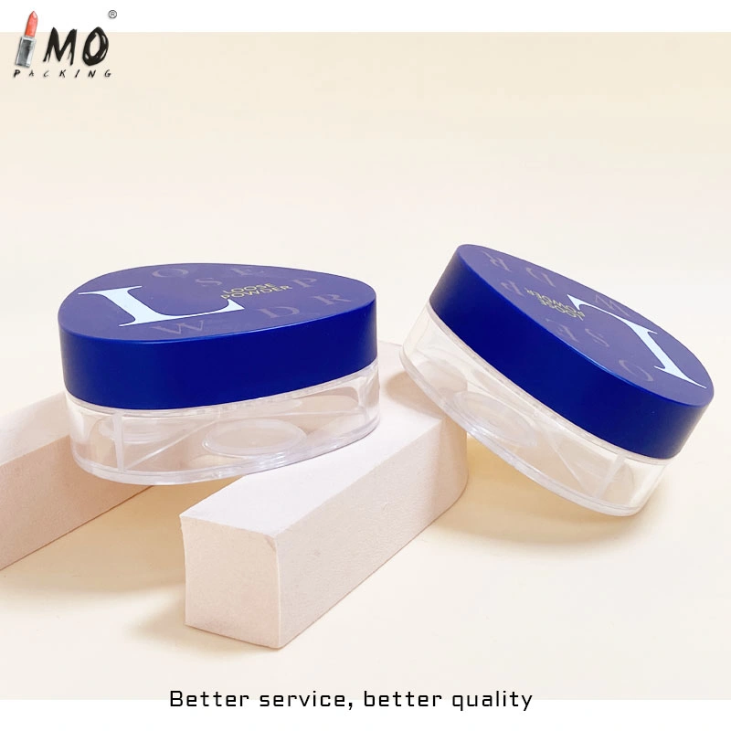 Newest Cosmetic Packaging Transparent Empty Loose Powder Case