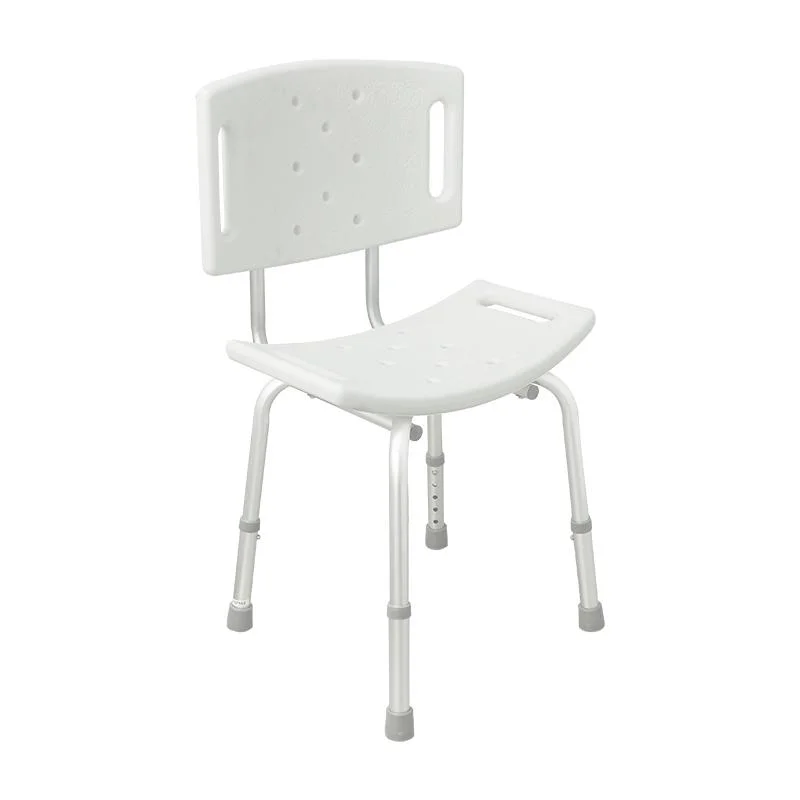 Mn-Xzy001 Aluminum Alloy Chair Lightweight Portable and Bath Room Product Stool Seat with Swivel Seat for Shower Chair