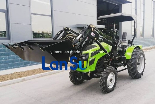 Farm usado 2WD 4WD tractor agrícola com carregadeira dianteira e o preço da retroescavadeira