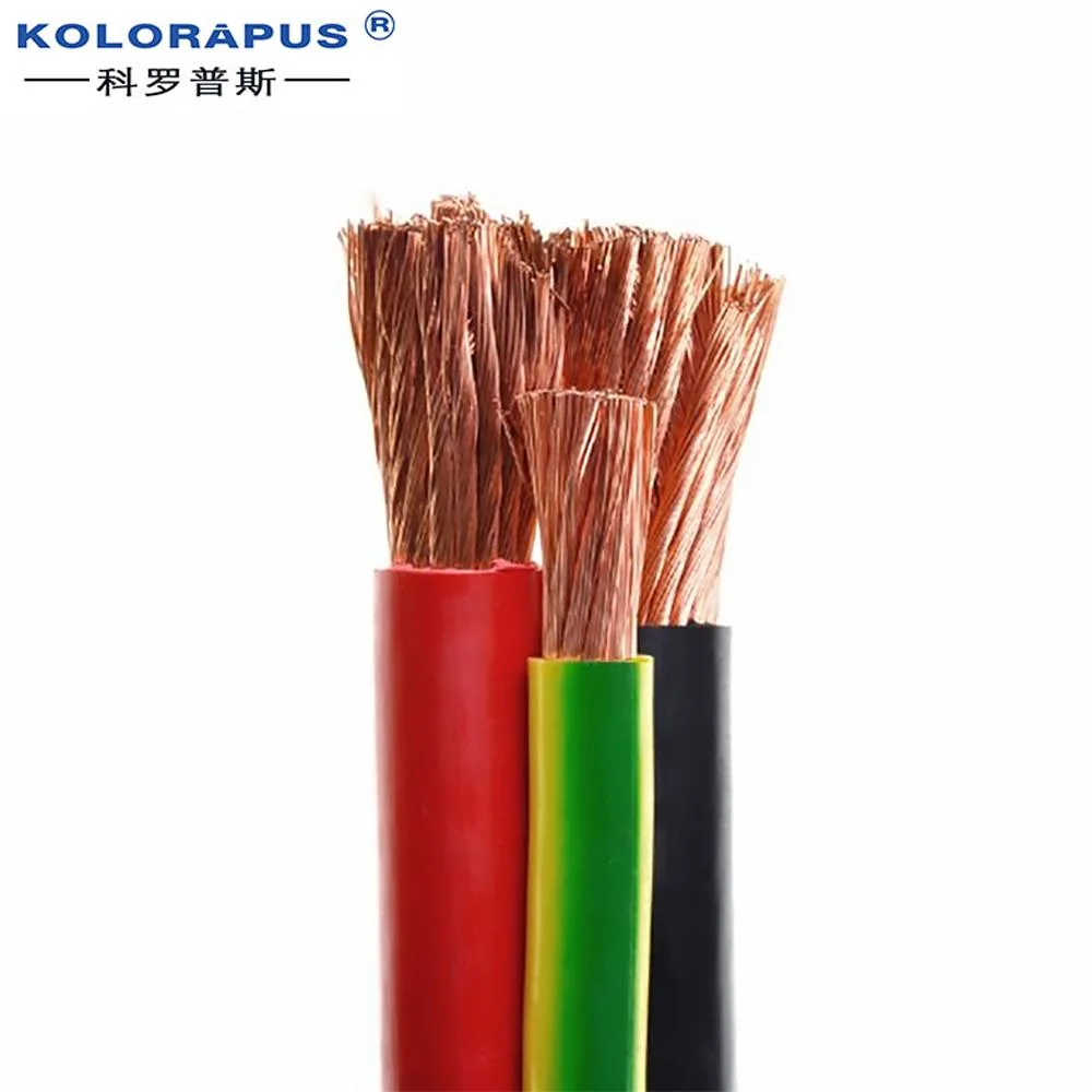 RVV Rvvb BVR cable eléctrico recubierto de PVC conductor de cobre flexible Cable