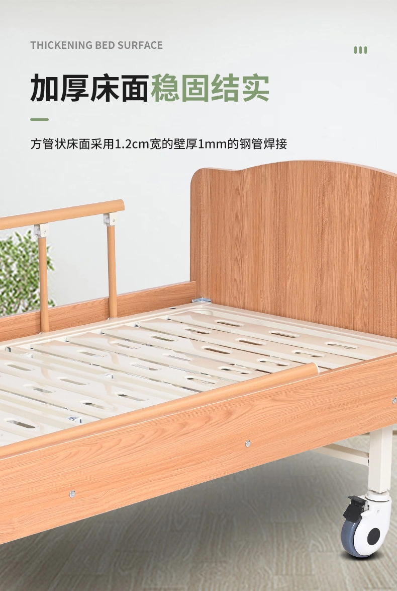 Hospital Furniture Single Crank Stainless Steel Nursing Care Bed Hospital Patient Bed Used Medicai Equipment