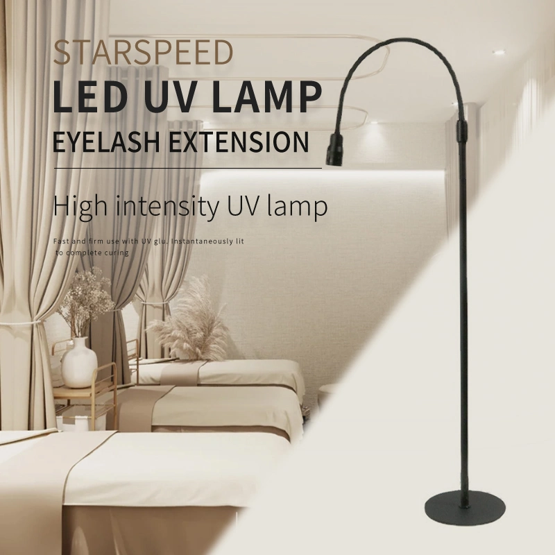 Floor Stand LED Lash Lamp for UV Extension with Foot Pedal