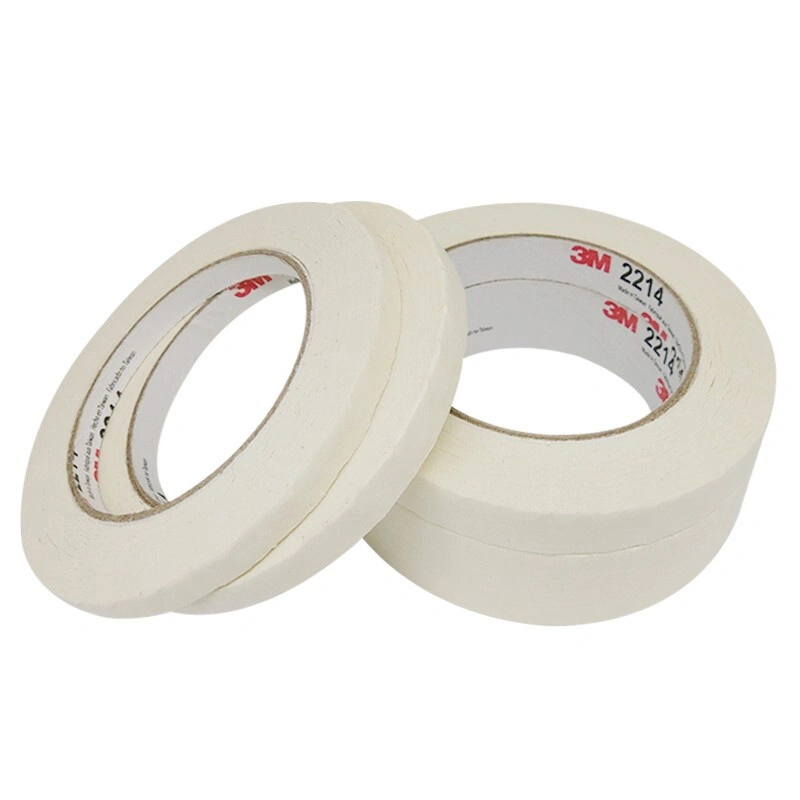 Electronics Industrial Automotive Paint Masking 3 M 2214 Crepe Paper Tape