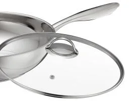 Best Selling Stainless Steel Wok and Frypan Cookware with Steel Handle