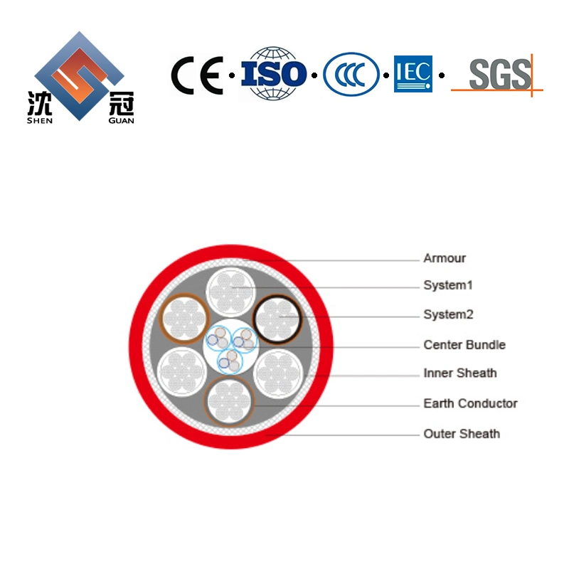 Shenguan Feuerfest mineralisoliert XLPE gepanzert flexibel feuerbeständig Kabel Minin Netzkabel Flexibles Kabel Raucharm Halogenfrei Kabel