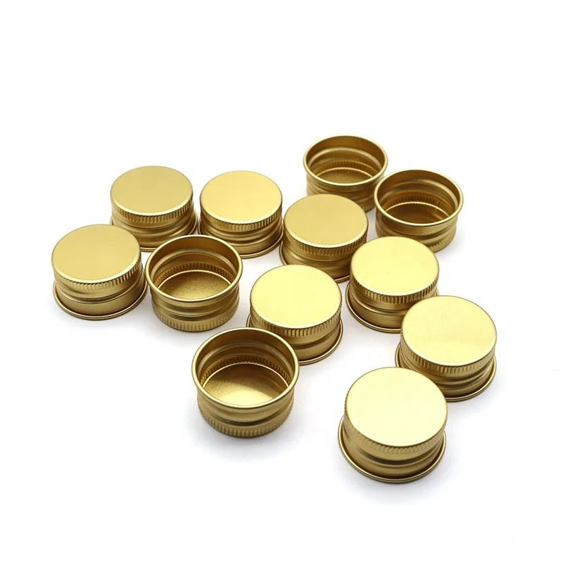 Gold Color Aluminum Cap Metal Lid 26mm