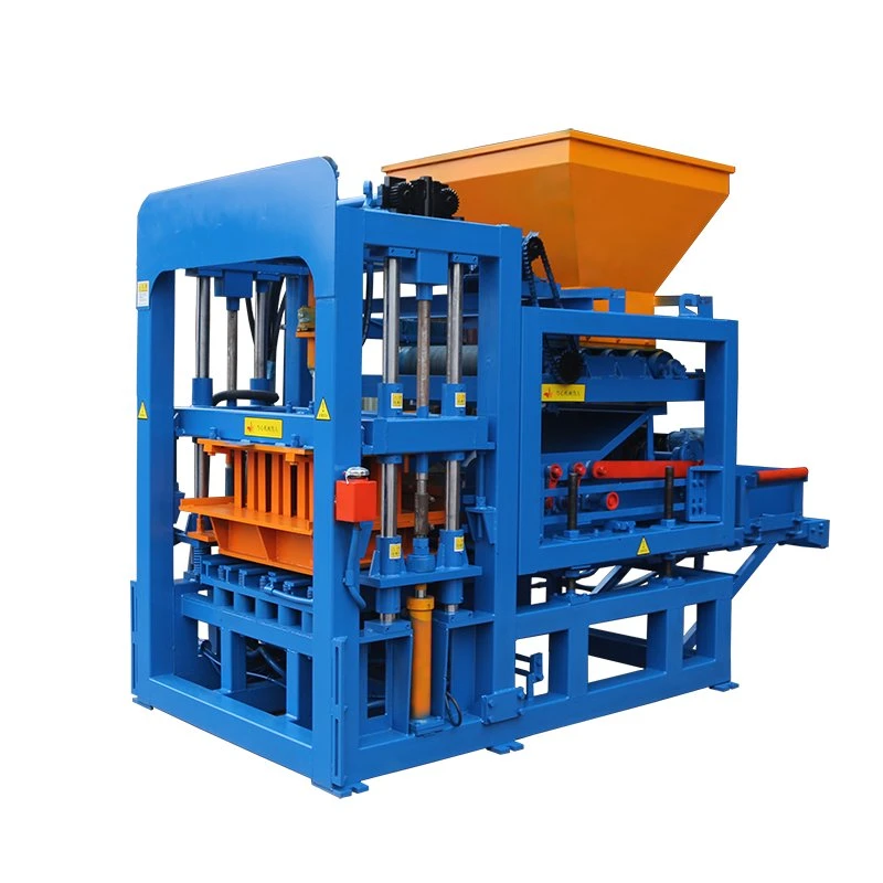 Qt 4-18 Automatic Building Construction Machinery Concrete Cement Hollow Block Making Machine