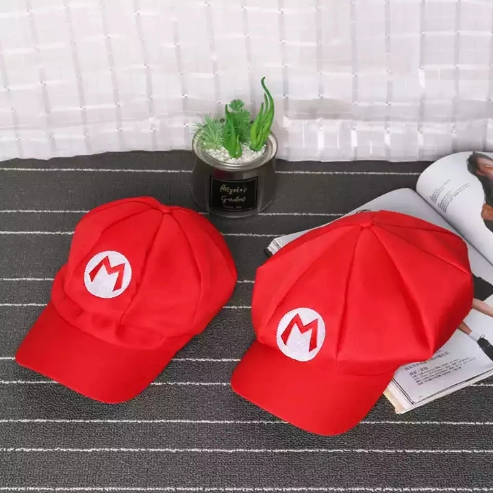 Super Mario Bros Luigi Gorra para adultos Traje Cosplay Halloween Gorra de béisbol