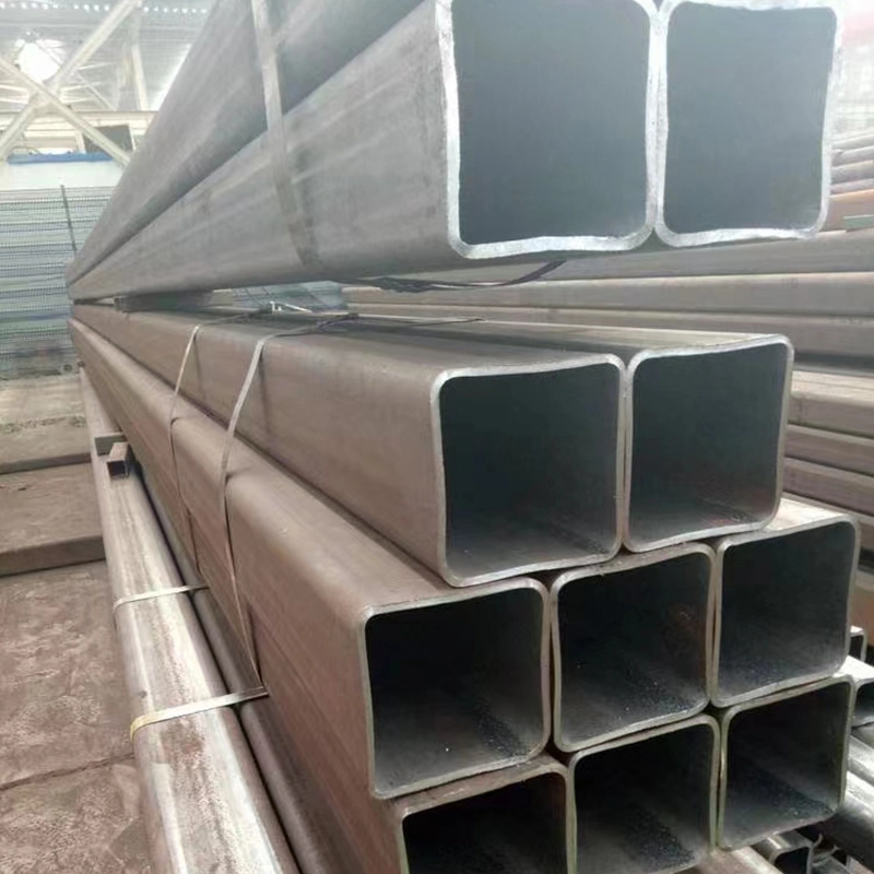 Mild Carbon Welded Metal Ms ERW Black Iron Hollow Section Rectangular Steel Pipe 200X200 Square Tube