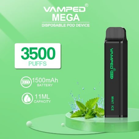 Factory Wholesale/Supplier Vamped Mega 3500 Puffs 8ml 3.5% Nicotine Private Label Vape Pen