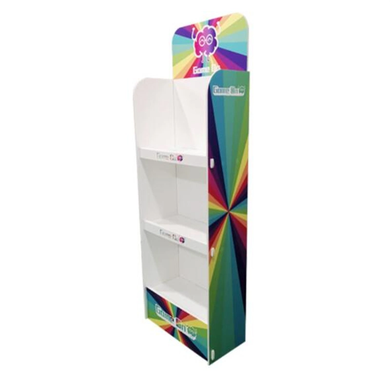 High quality/High cost performance  Cardboard Floor Stand Displays Carton Display Rack