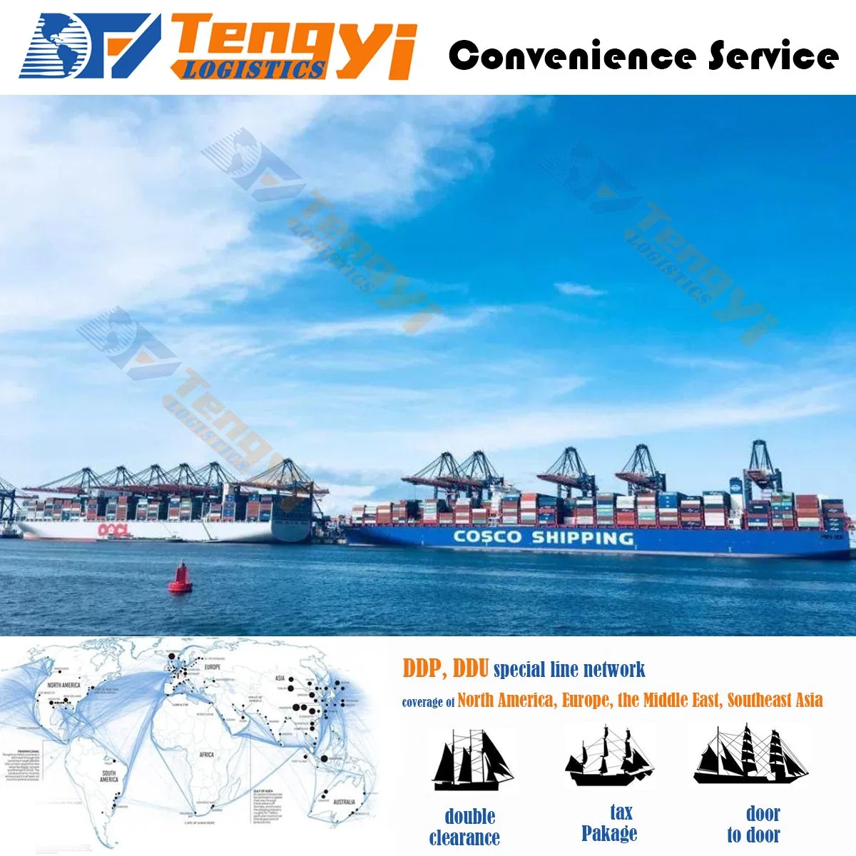 Tiptop Shipping Agent in Shenzhen Sea Freight DDP Shipping Service From China to Orleans/Nantes France