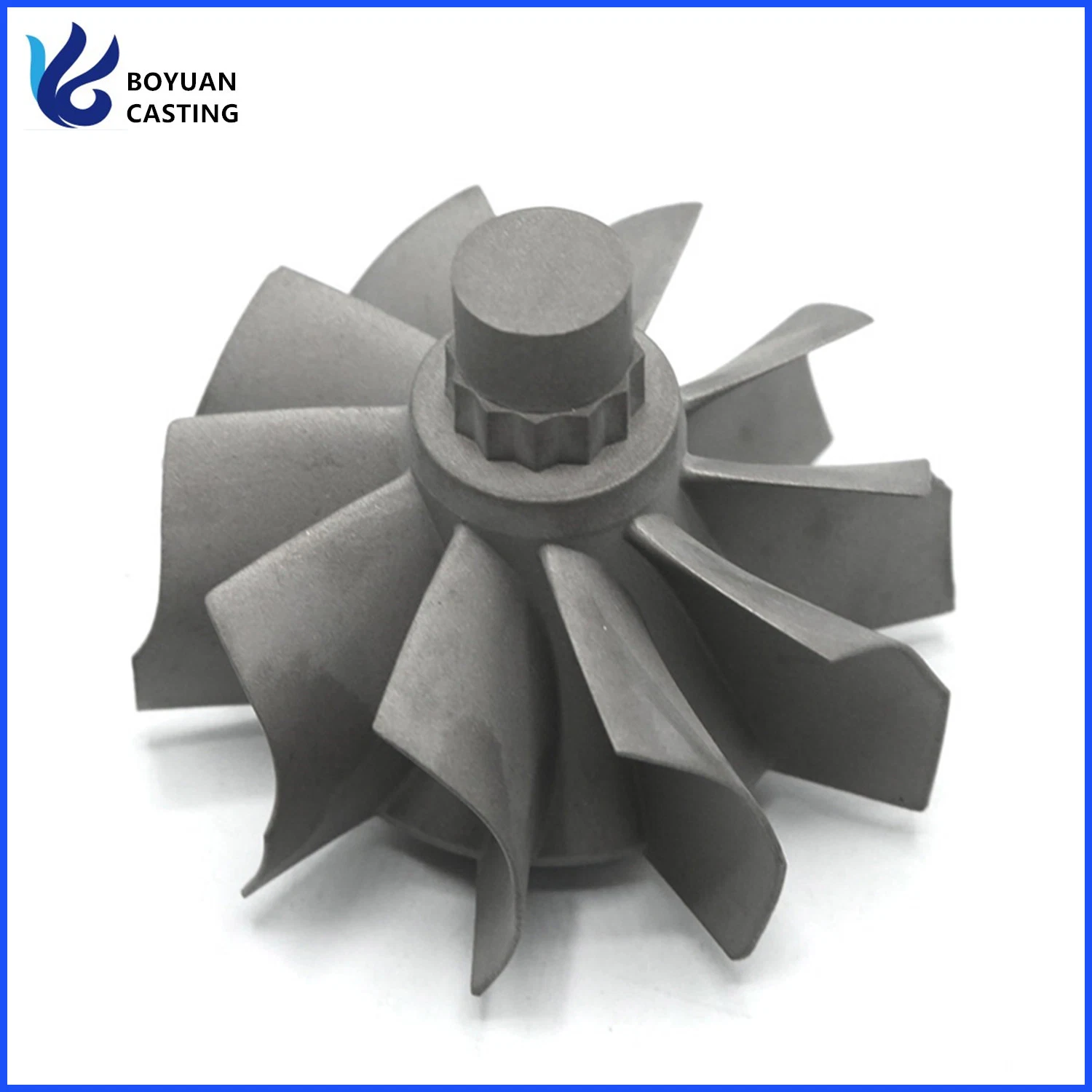 K418 Alloy Reverse Rotation Turbine Shaft Wheel for Turbo