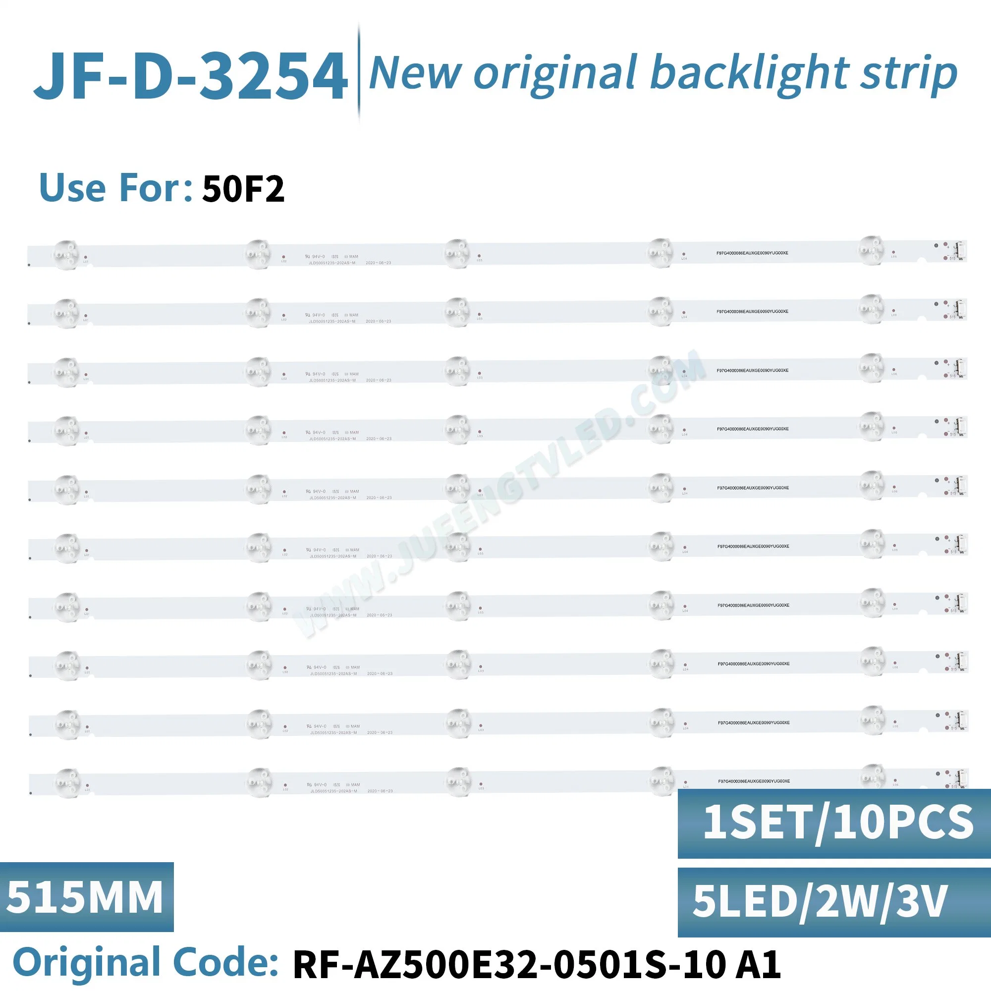 Jf-D-3254 LED TV Backlight Use for 50" 50f2 RF-Az500e32-0501s-10 A1 Ms-L1898 V2 LED Strip