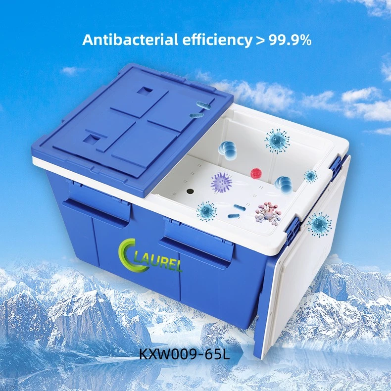 Plastic Cooler Box Customize 65L Antibacterial Fresh-Keeping Thermal Insulation Cooler Box