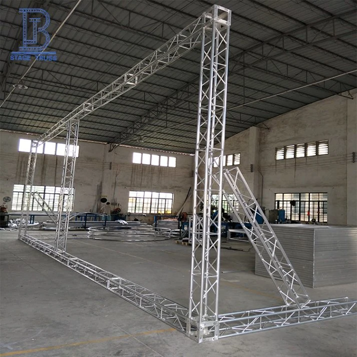 Outdoor Aluminum Concert Stage Truss Curved Roof Lighting Truss Show