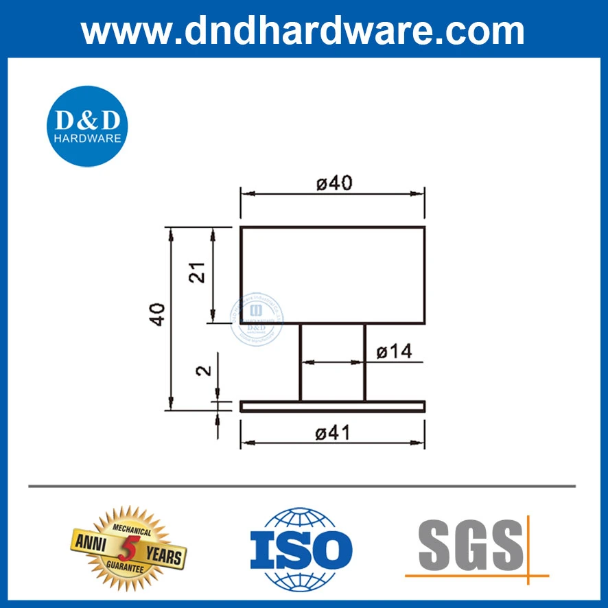 Small Fixed Door Hardware Solid Stainless Steel Material Door Fitting