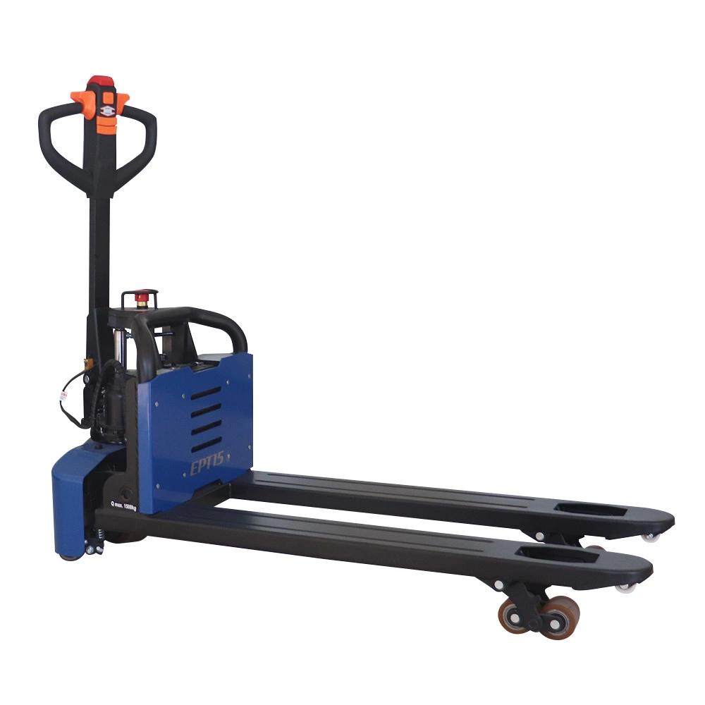 1.5ton 1500kg Battery Operated Pallet Truck Full Electric Power Mini Pallet Truck Jack Lifter Battery China