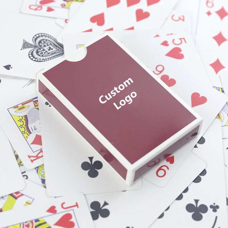 Günstige Versandkosten Tuck Box Poker Custom Dual Deck Hex Papier Karten Spielen