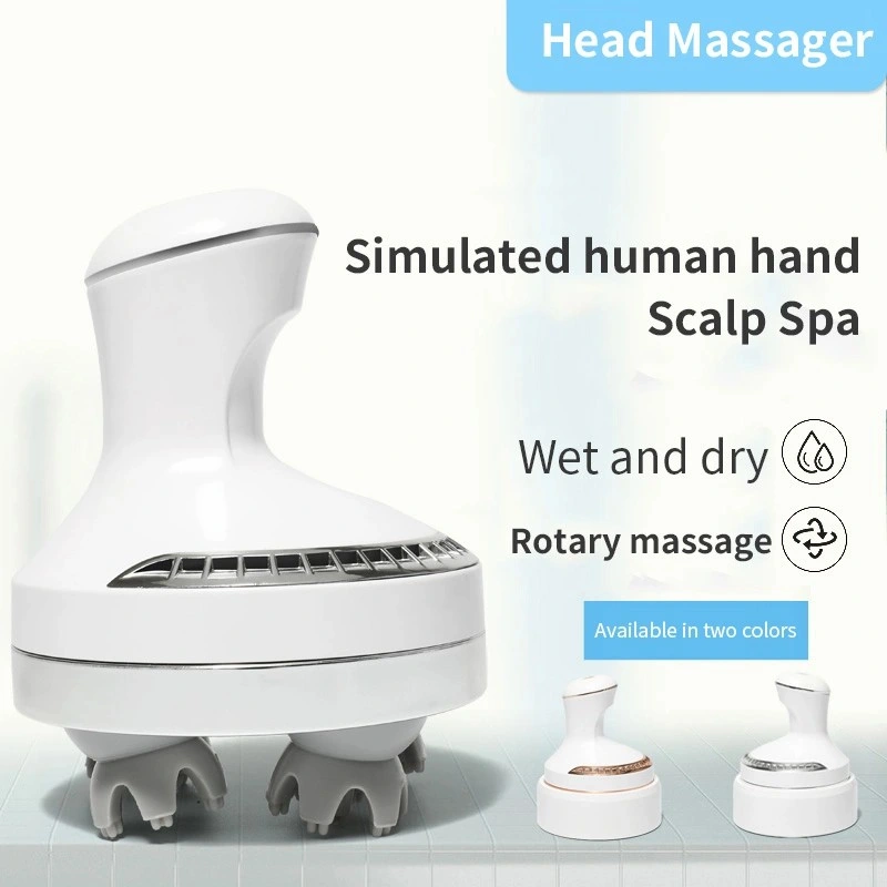 Brosse de massage en silicone vous détendre du stress du cuir chevelu ordinateur de poche le cuir chevelu masseur