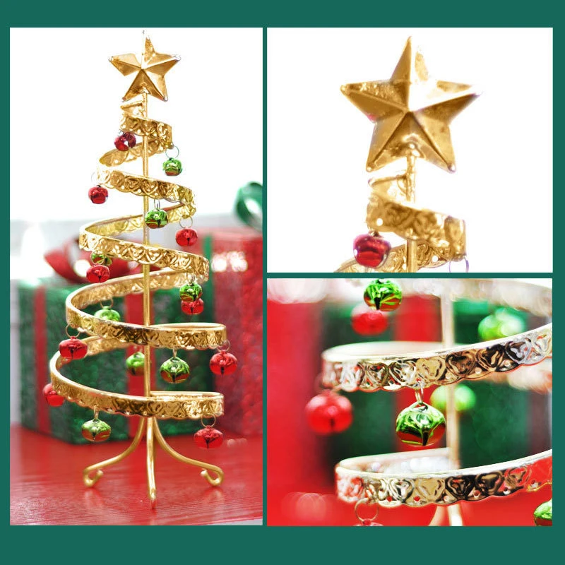 Wholesale/Supplier Christmas Decoration Mini Xmas Tree Manufacturer Desktop Small Christmas Trees with Bells