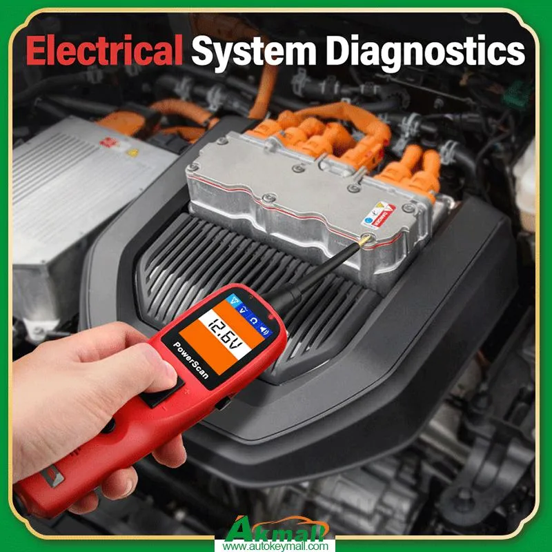 Autel PS100 Diagnóstico de escaneo de potencia de herramientas de reparación de automóviles en el circuito de Automoción Kit de sondas de prueba eléctrica de probador de 12V/24V AUTO