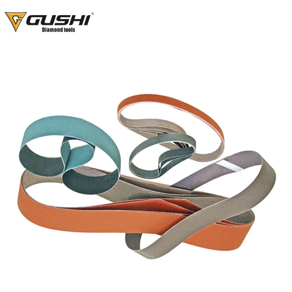 Gushi Abrasive Tools 40-400 Grit Waterproof Abrasive Roll Sanding Belt for Metal Polishing