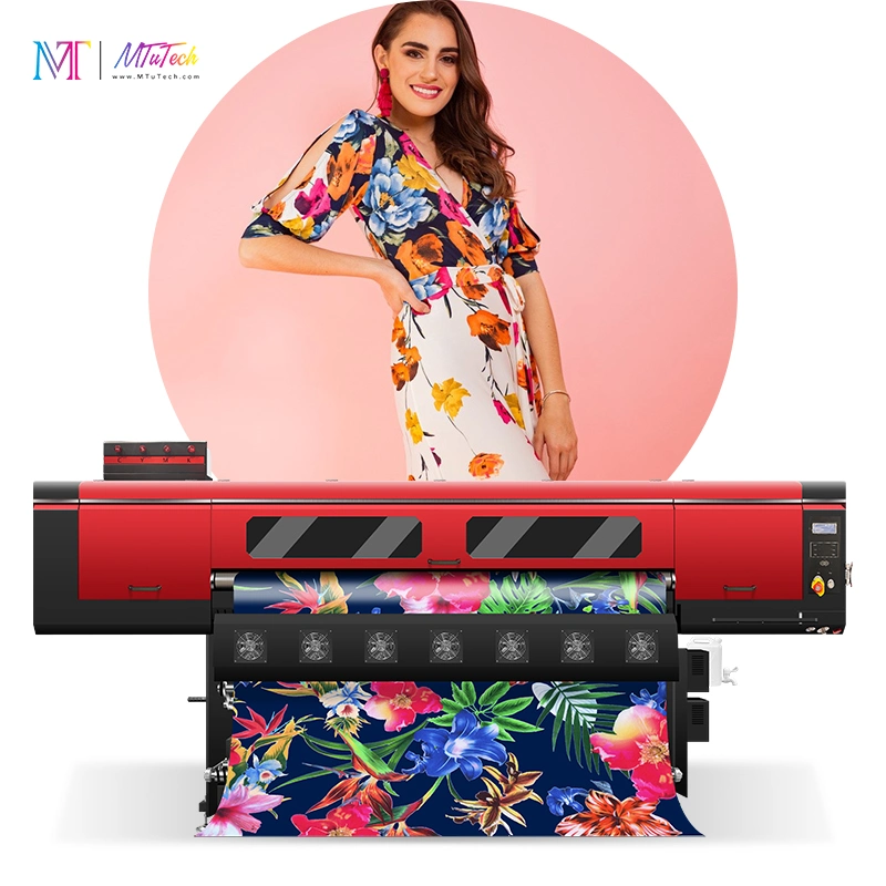 MT MTuTech 1,9 mètres de la sublimation textile Vêtements de l'impression numérique de la machine pour le tissu de coton Home Textile avec I3200 Tête d'impression