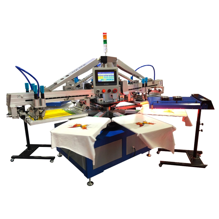 Made in China Full Automatic T-Shirt Rotary Silk Screen Printing Machine for Printing Garment