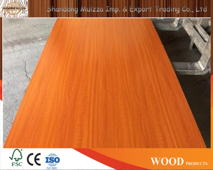 Sapeli/Oak/Teak/Ash/High Glossy/Matt/Embossed/UV/Melamine Natural Wood Veneer Laminated MDF/