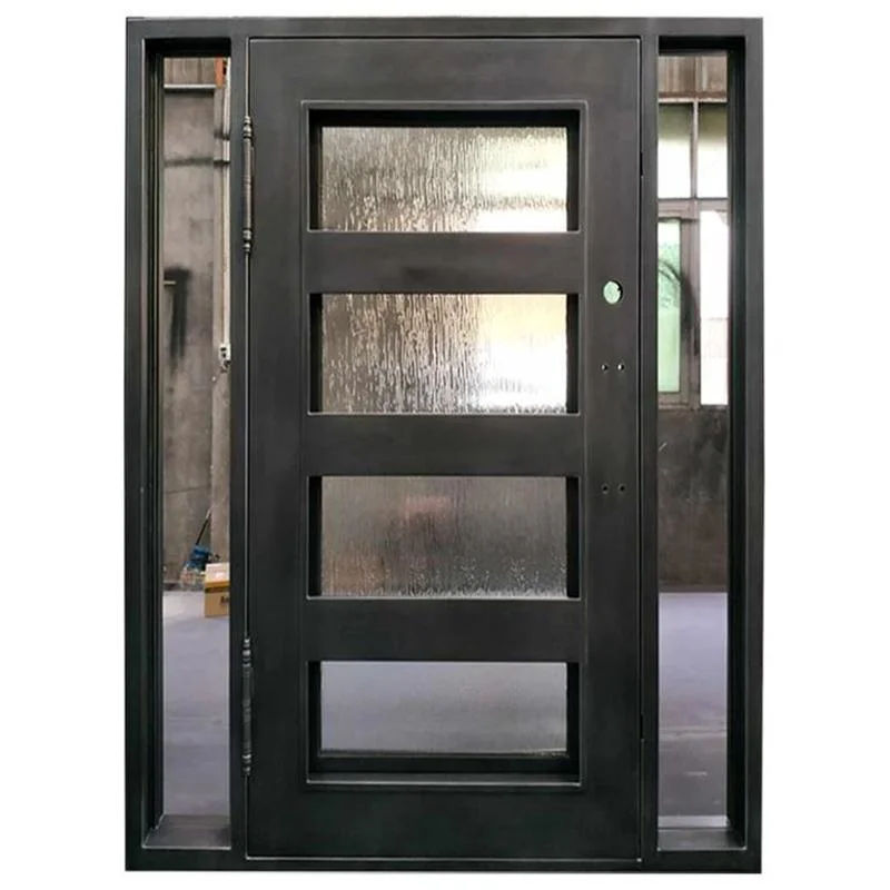 Classic Design Metal Modern Front Entrance Doors for Houses Customizable Design