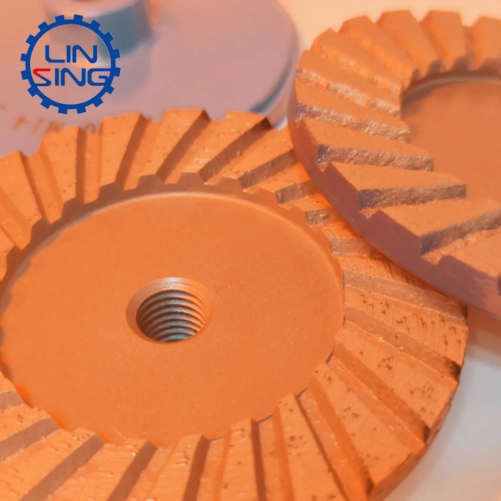 High Efficiency Double Row Diamond Grinding Cup Wheel for Marble Edge