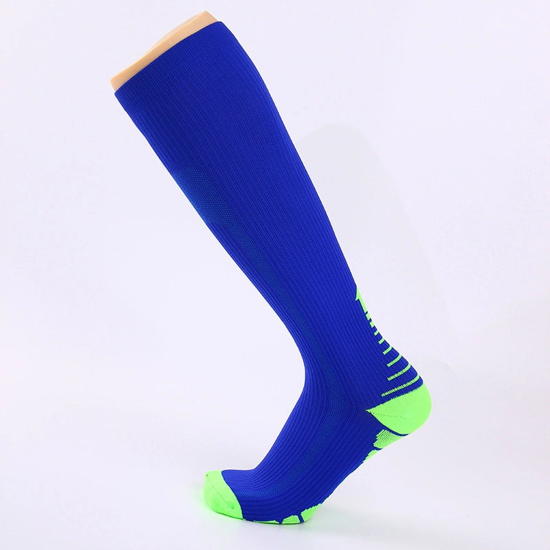 Chaussettes de sport de compression, chaussettes hauteur genou anti fatigue pour soulagement de la douleur Esg17071