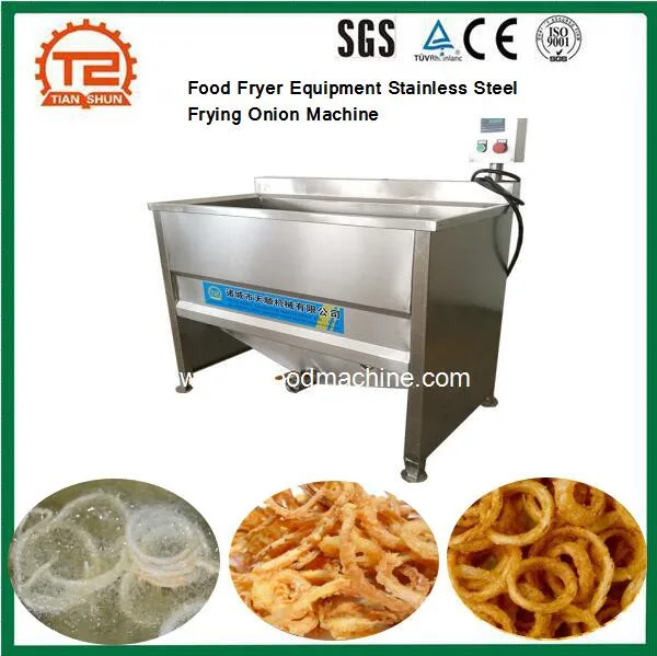 Online Food Fryer Equipment Stainless Steel Frying Onion Machine