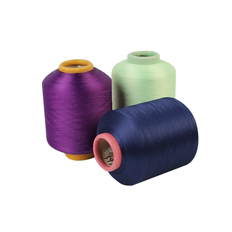 Raw High Stretch Single Covered Polyester Spandex Covered Yarn Socks Yarn